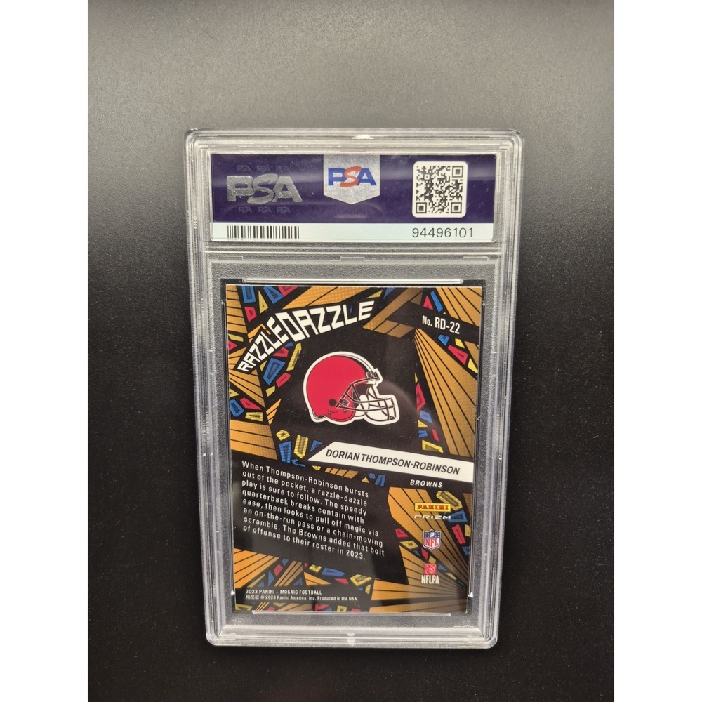 2023 Panini Mosaic - Razzle Dazzle‎ Dorian Thompson-Robinson #RD22 - Picture 8 of 12